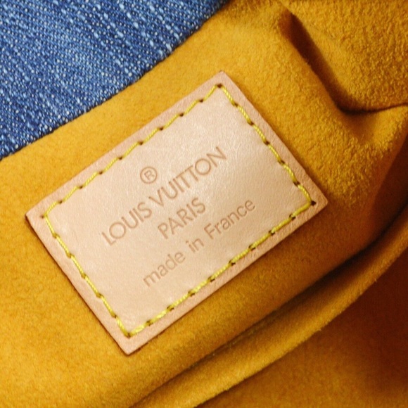 Louis Vuitton Pleaty Denim Monogram Blue Tote Gently Used Condition Circa 2006 - Picture 7 of 13